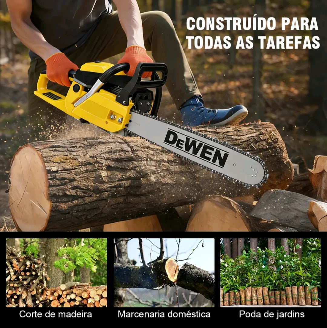 DEWEN MOTOSERRA A GASOLINA 52cc 20 POLEGADAS 3.0hp/2.2kw