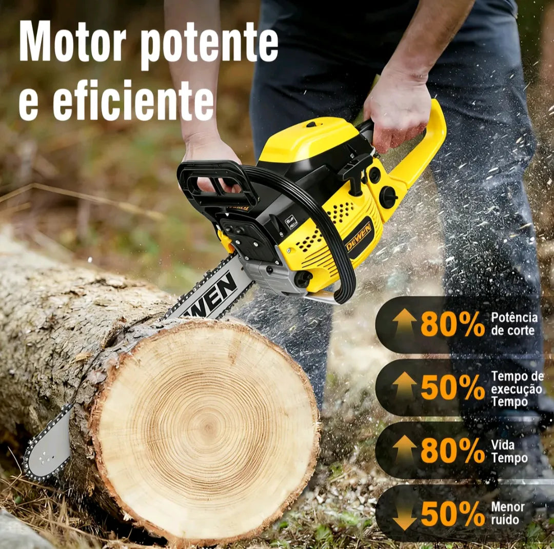 DEWEN MOTOSERRA A GASOLINA 52cc 20 POLEGADAS 3.0hp/2.2kw