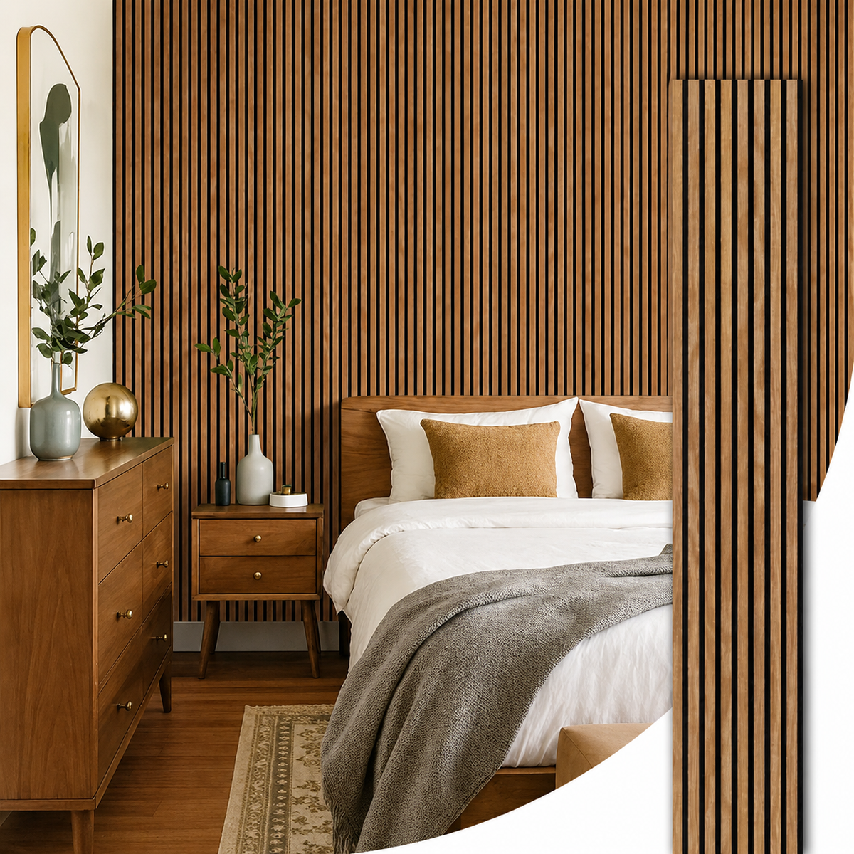 PAINEL RIPADO MADEIRA NATURAL - 270x110cm