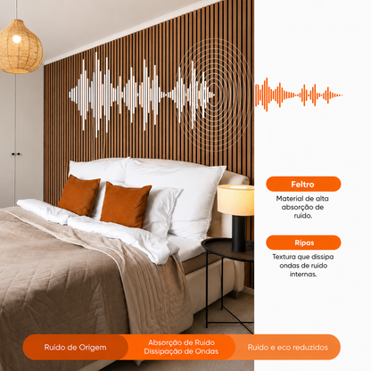 PAINEL RIPADO MADEIRA NATURAL - 270x110cm