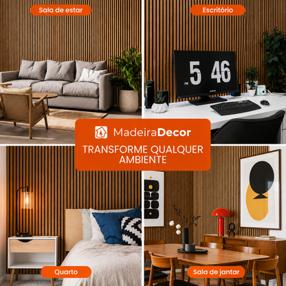 PAINEL RIPADO MADEIRA NATURAL - 270x110cm